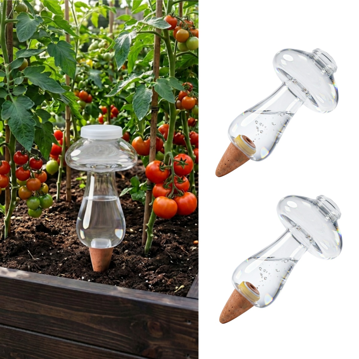 Self-Watering Planter - 300ml 실내 식물용 자동 급수 글로브,