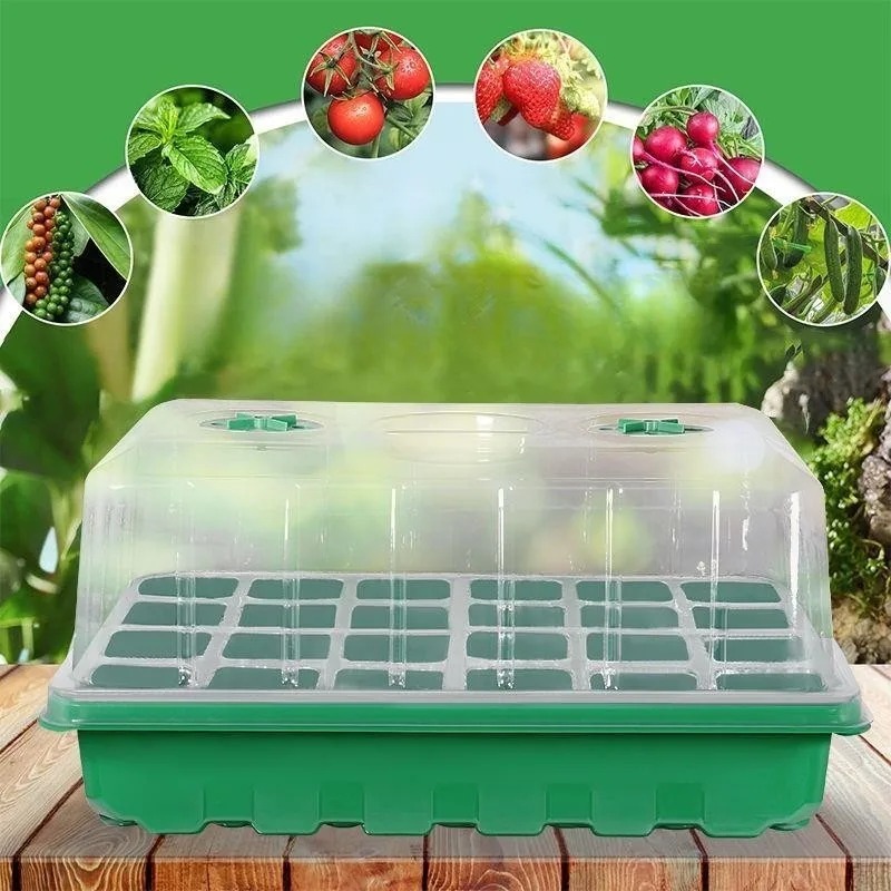 Seed Starter Trays - 1/5-피스 묘목 트레이 키트 - 24셀