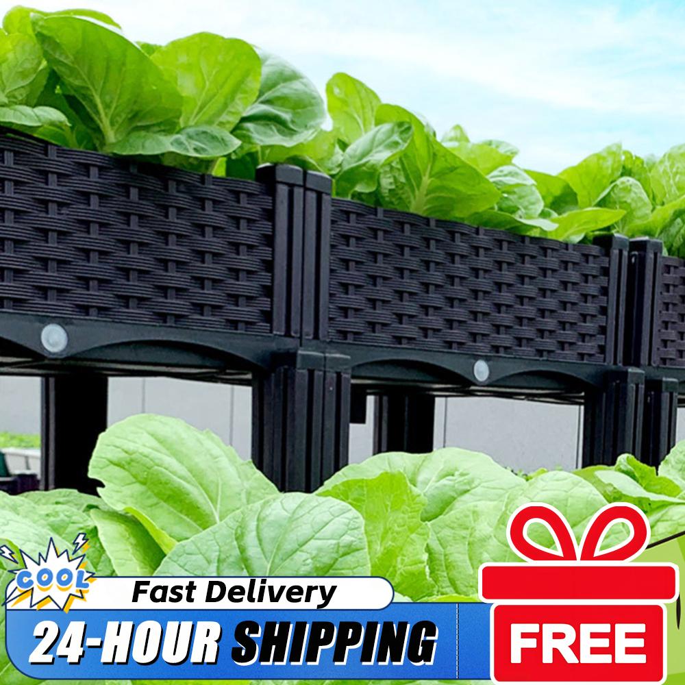 Gardening Tools Box - 다리가 있는 플라스틱 재질의 높이 조절