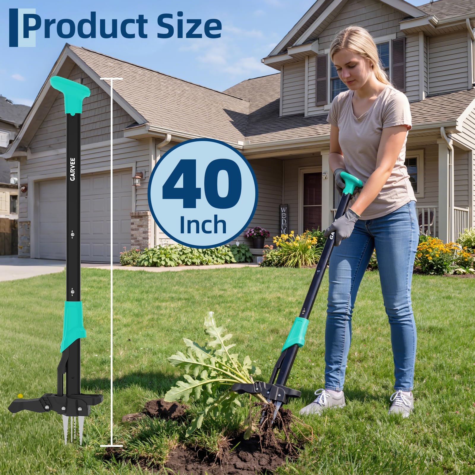 Gardening Tools Gifts - 긴 손잡이가 있는 스탠드형 잡초 제거기,