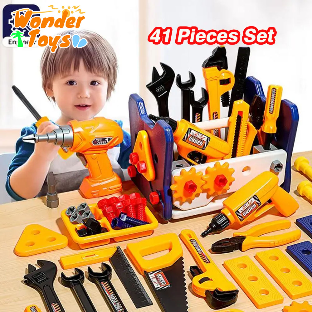 Gardening Tools Girls - 전기 드릴이 포함된 41개 세트 어린이