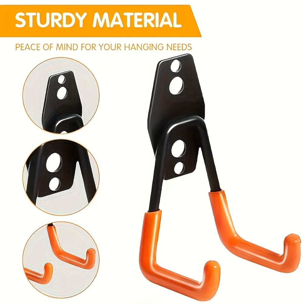 Gardening Tools Storage - 1개의 고하중 강철 차고 벽걸이 후크,