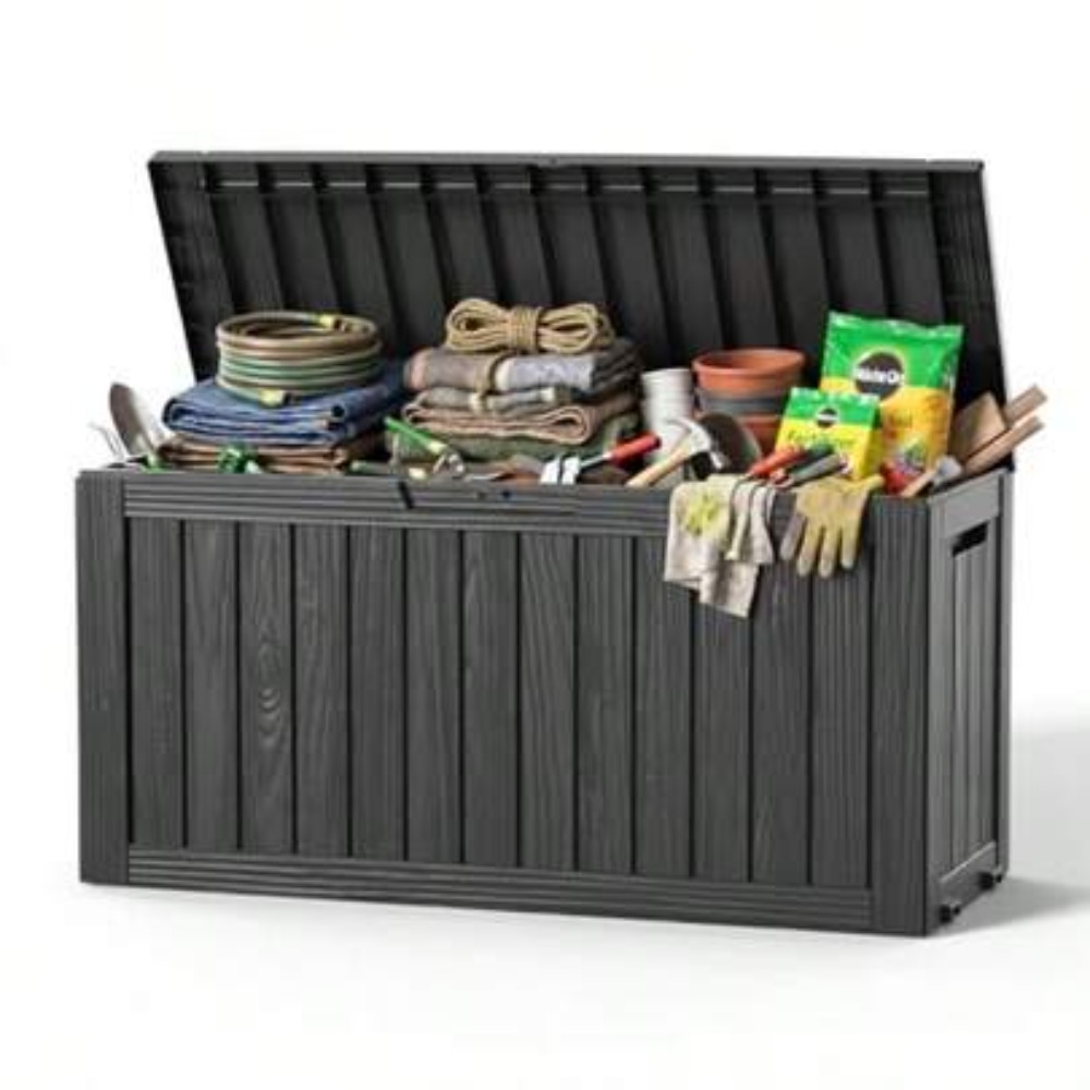 Gardening Tools Box - 90갤런 야외 데크 박스 방수 잠금