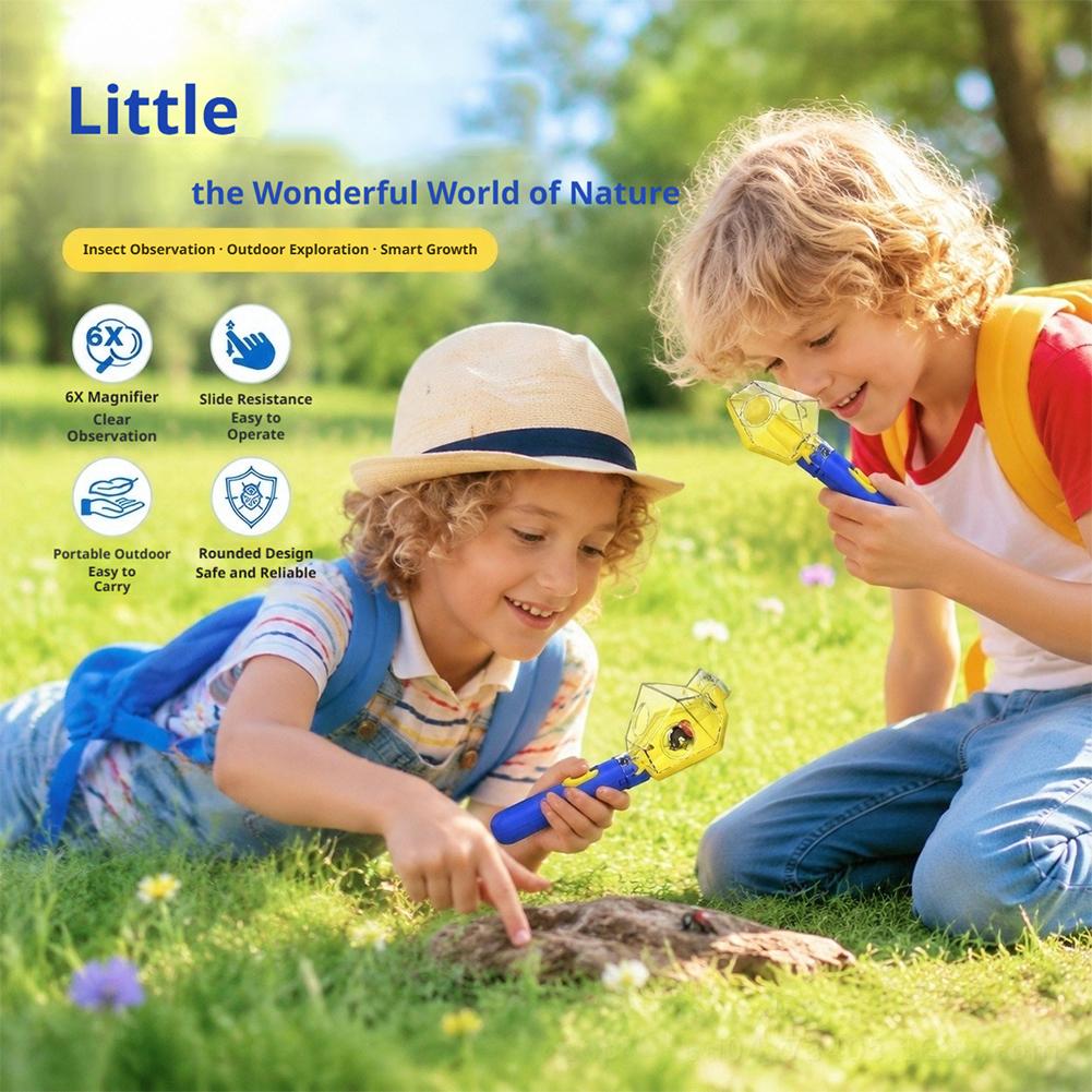 휴대용 곤충 채집기 뷰어 도구 6배율 돋보기 어린이 친 - Gardening Tools For 10 Year Olds 리뷰 및 가격