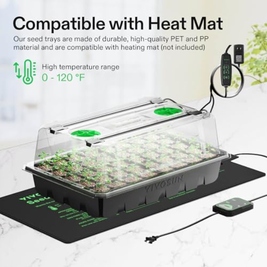 실내 원예용 6팩 씨앗 재배 트레이, 240개 셀이 있 - Seed Starter Trays 리뷰 및 가격