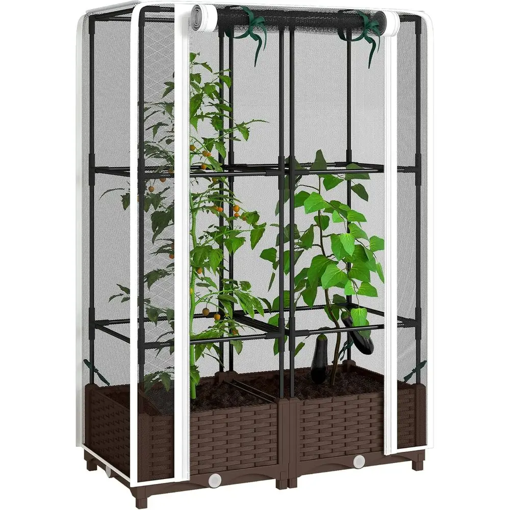 트렐리스가 있는 높은 화단, 46.5 토마토 지지대,  - Self-Watering Planter 리뷰 및 가격