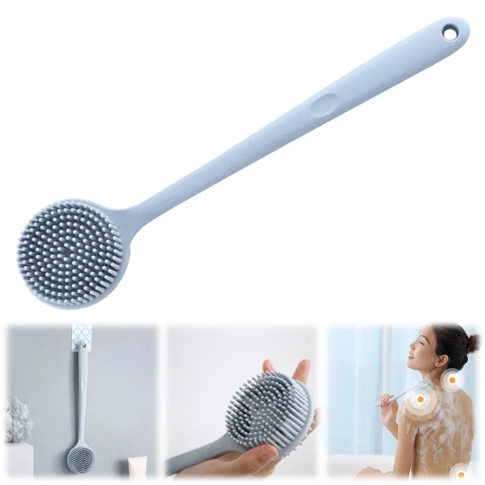 실리콘 롱 핸들 샤워 브러시 부드러운 머리 게으른 목욕 - Gardening Tools Long Handle 리뷰 및 가격