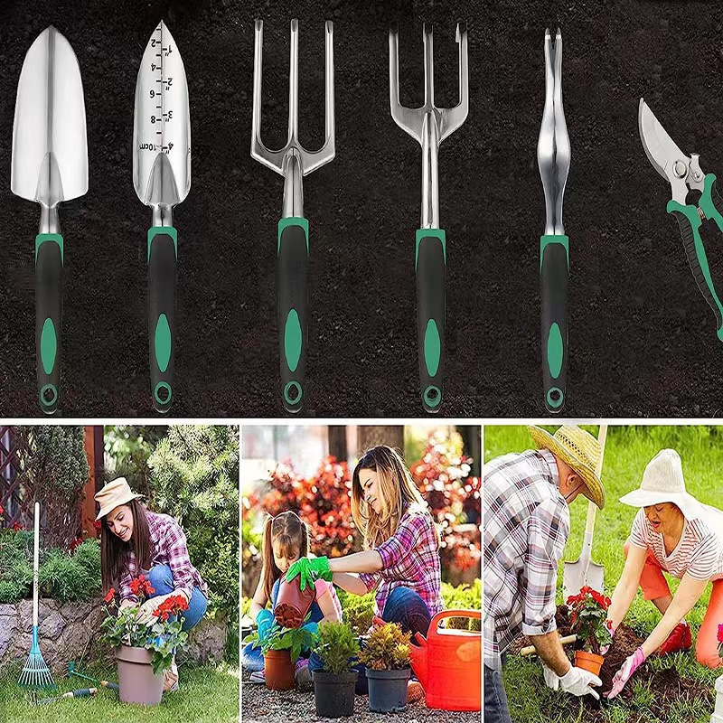 11종 정원 도구 세트 알루미늄 합금 스테인리스 스틸  - Gardening Tools Gifts 리뷰 및 가격