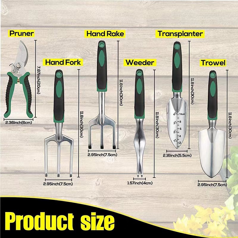 11종 정원 도구 세트 알루미늄 합금 스테인리스 스틸  - Gardening Tools Gifts 리뷰 및 가격