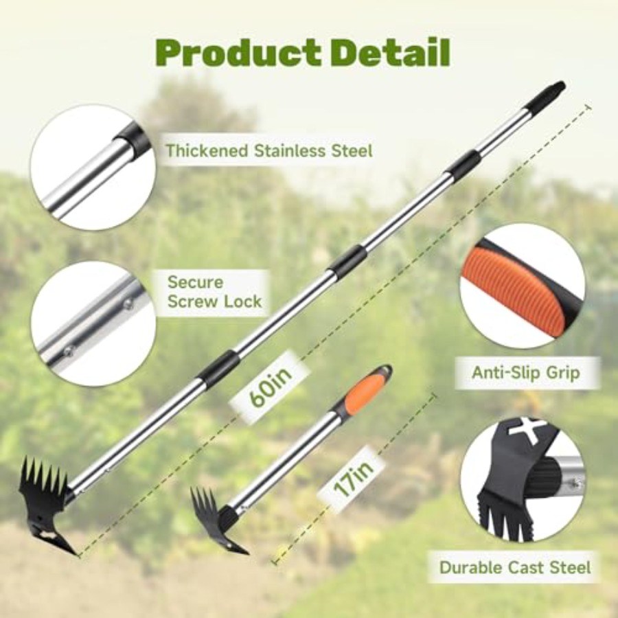 60인치 긴 손잡이가 있는 잡초 제거 도구와 17인치  - Gardening Tools Long Handle 리뷰 및 가격