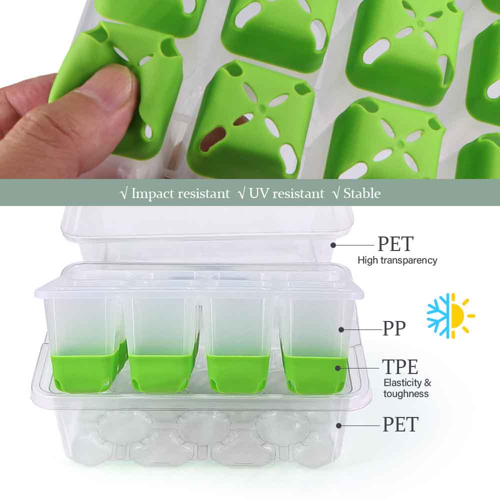 LED 성장 조명 모종 스타터 트레이 키트, 투명 커버 - Gardening Tools Box 리뷰 및 가격