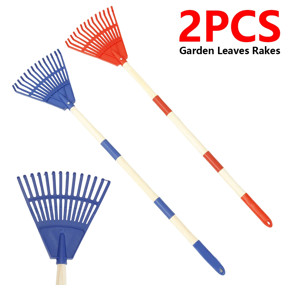 2개 세트 어린이용 잎 갈퀴 조절 가능한 정원용 잎 갈 - Gardening Tools For 10 Year Olds 리뷰 및 가격