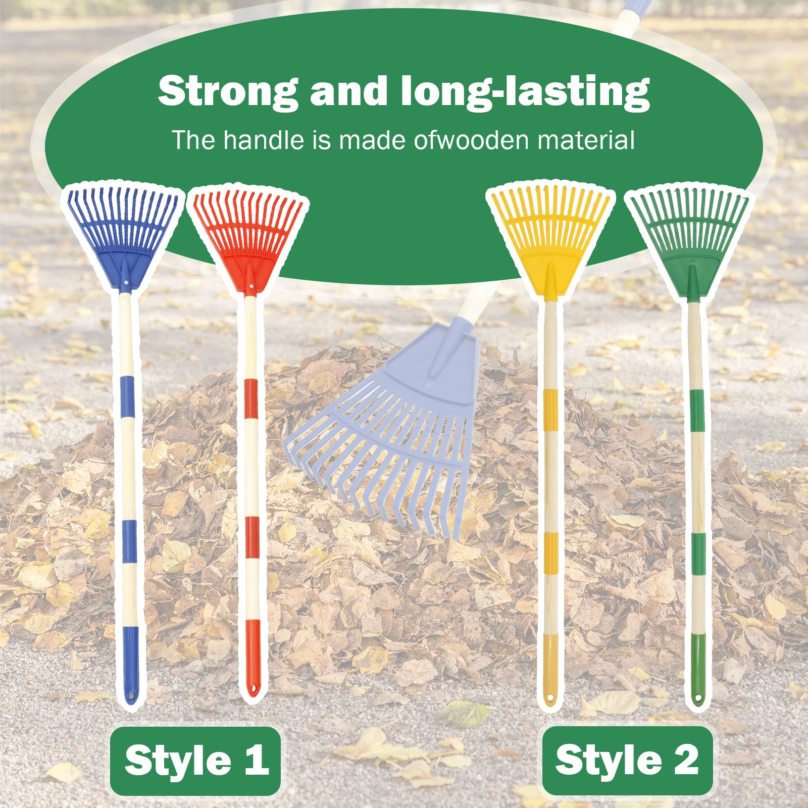 2개 세트 어린이용 잎 갈퀴 조절 가능한 정원용 잎 갈 - Gardening Tools For 10 Year Olds 리뷰 및 가격