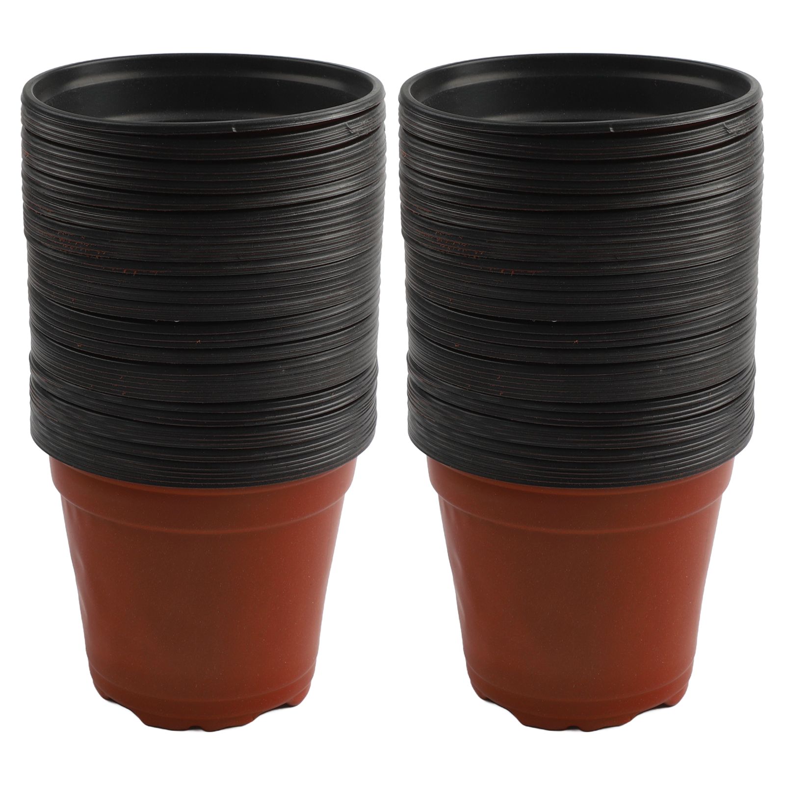 100pcs 2색 꽃 냄비 플라스틱 빨간색과 검은색 냄 - Seed Starter Trays 리뷰 및 가격
