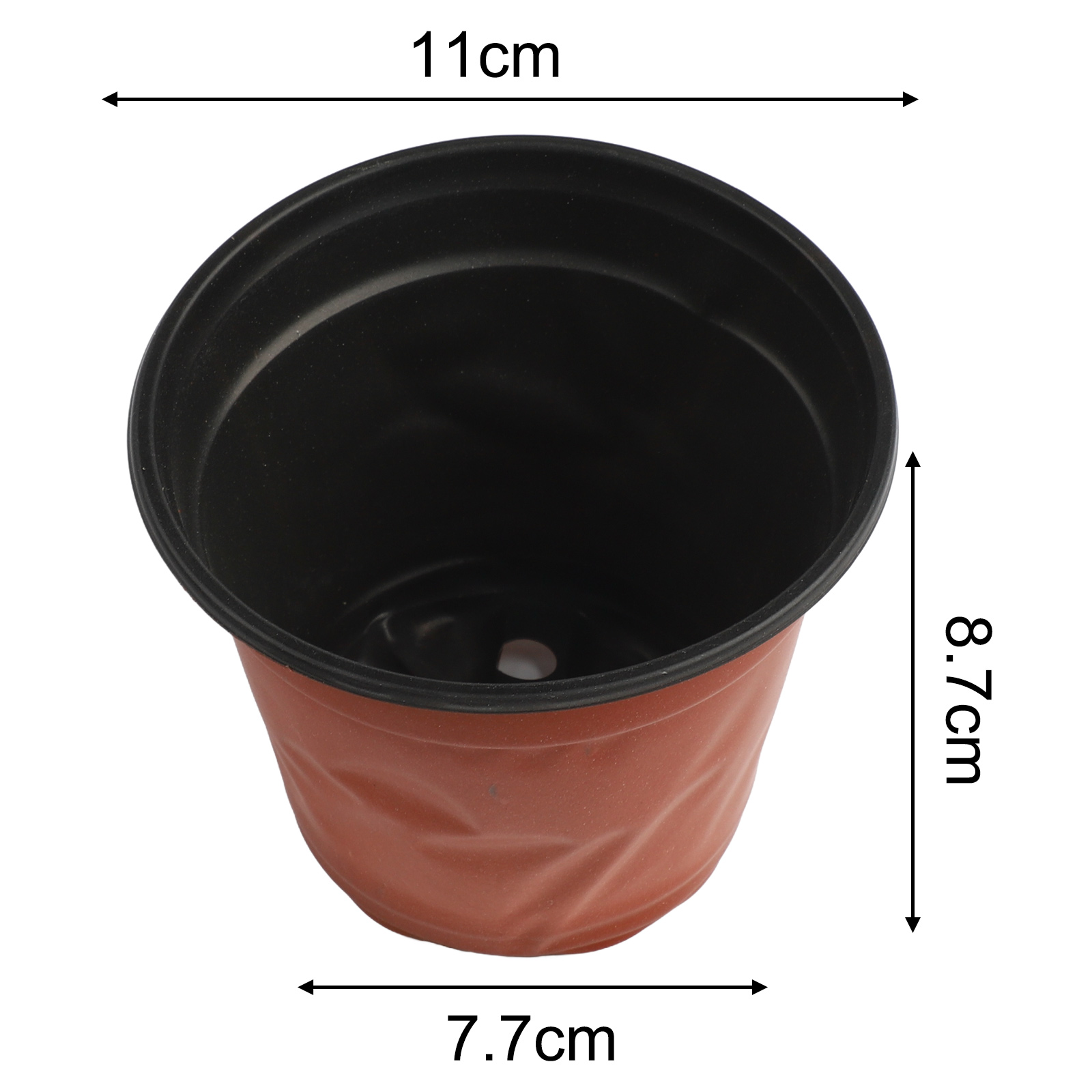 100pcs 2색 꽃 냄비 플라스틱 빨간색과 검은색 냄 - Seed Starter Trays 리뷰 및 가격