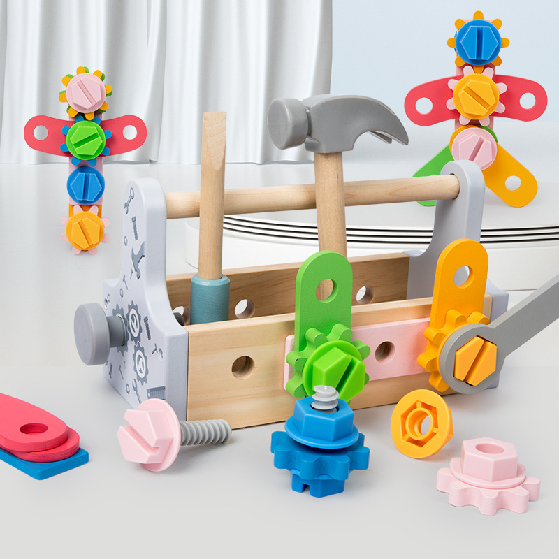 어린이 도구 상자 나무 장난감 놀이 세트, 너트 분해  - Gardening Tools For 10 Year Olds 리뷰 및 가격