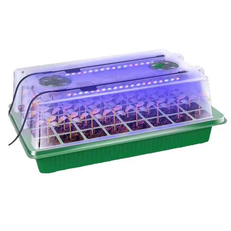 씨앗 발아 트레이 키트 (2개의 긴 스트립형 조명등,  - Seed Starter Trays 리뷰 및 가격