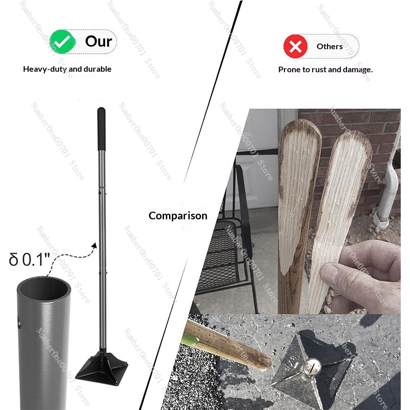 분리형 강철 정원 다짐기, 평면 토양 압축 도구, 사용 - Gardening Tools Uses 리뷰 및 가격