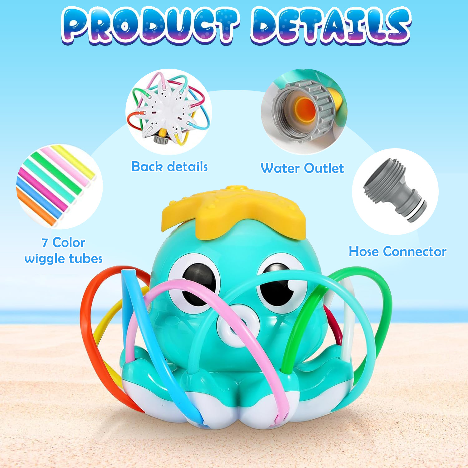 문어 스프링클러 물 분사 야외 장난감 뒷마당 정원 물놀 - Gardening Tools For Kids 리뷰 및 가격