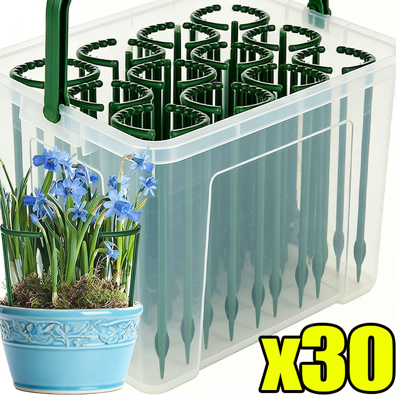 30-1개 플라스틱 식물 지지대 반원형 말뚝 프레임 고 - Gardening Tools Gifts 리뷰 및 가격