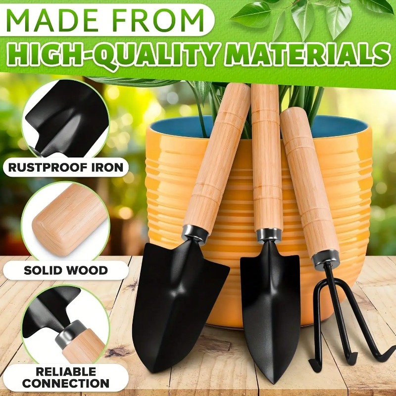 3PC/1Set 미니 원예 도구 세트 손잡이가 있는 휴 - Gardening Tools Gifts 리뷰 및 가격
