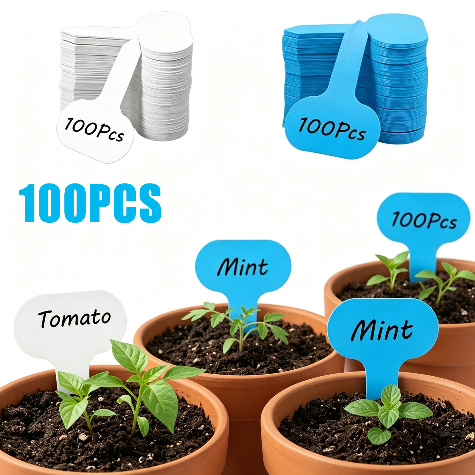 100개 랜트 라벨 정원 마커 야채 재배 태그 방수 T - Plant Label Tags 리뷰 및 가격