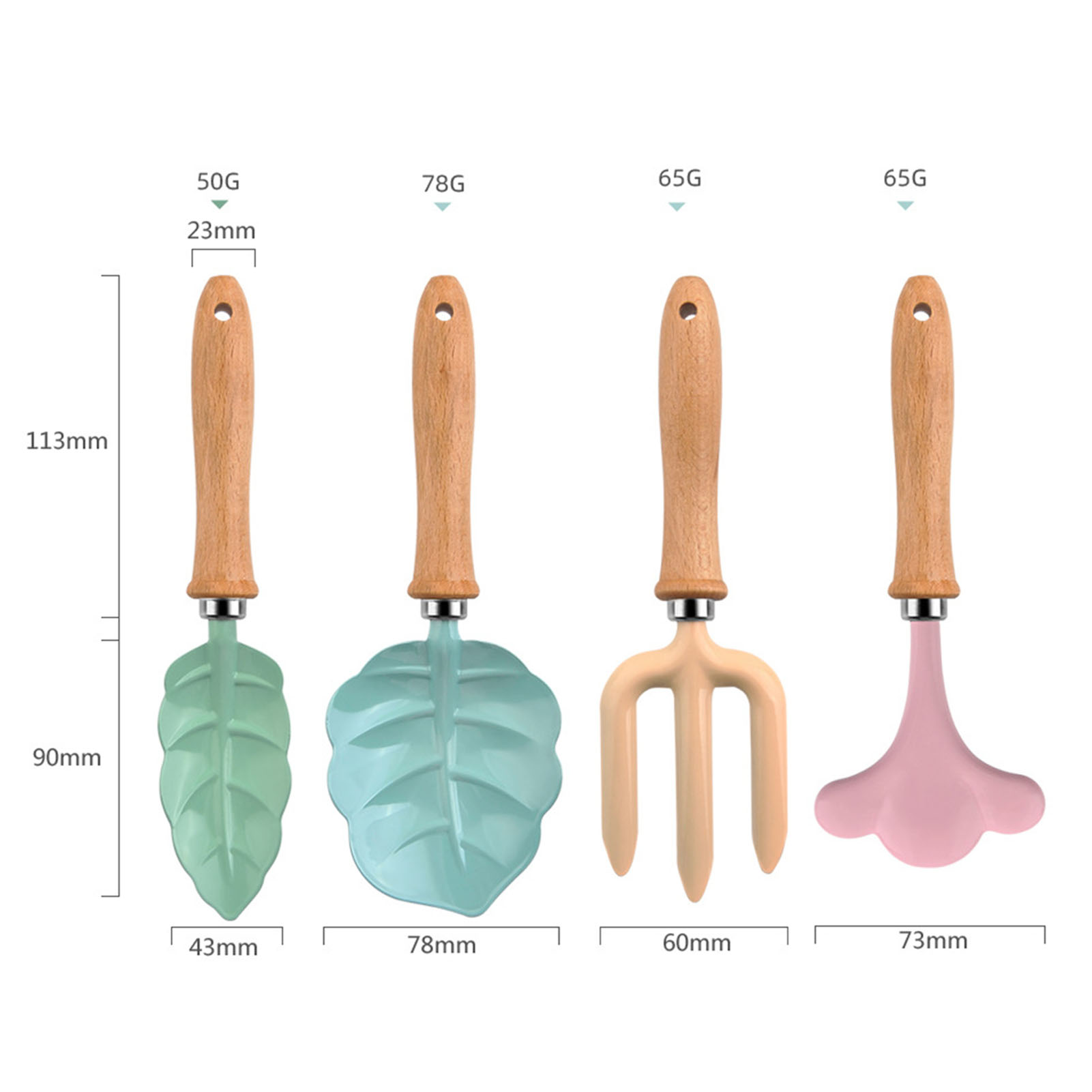 작은 정원사 도구 세트, 나무 손 삽 갈퀴 포크 세트, - Gardening Tools Girls 리뷰 및 가격