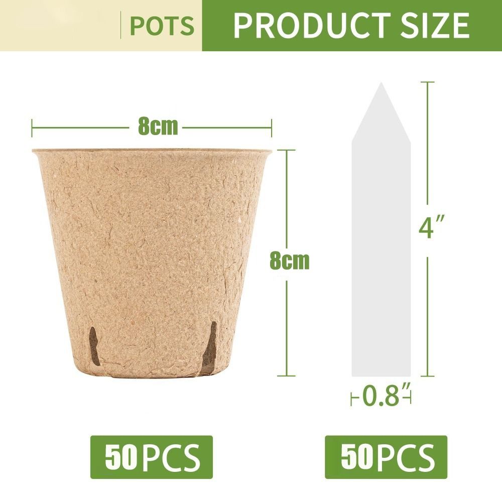 50개 생분해성 식물 스타터 화분(50개 식물 라벨 포 - Seed Starter Trays 리뷰 및 가격