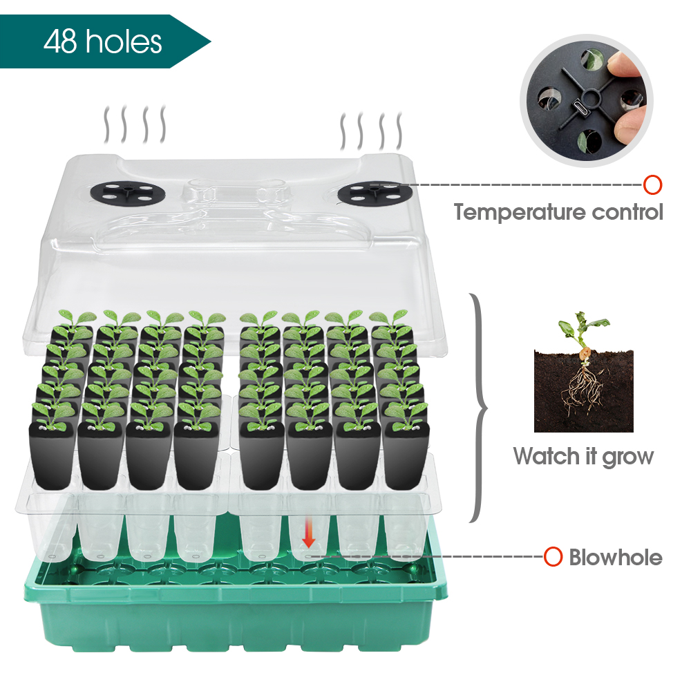 겨울 묘목 상자 난방 패드 정원 실내 식물 재배를위한  - Seed Starter Trays 리뷰 및 가격